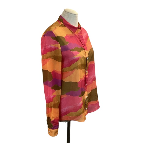 NWT Sezane S Podgurska Made in Portugal Blouse Button Up - Picture 5 of 11